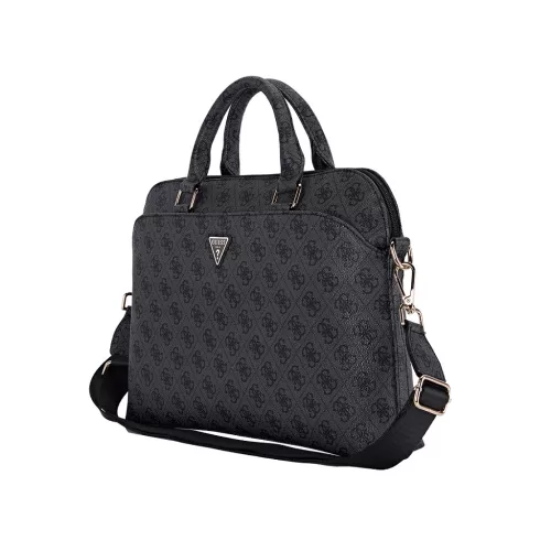 Guess PU 4G Triangle Logo laptop táska 13/14/15" fekete