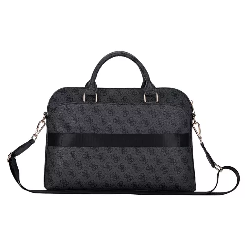 Guess PU 4G Triangle Logo laptop táska 13/14/15" fekete