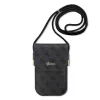 Guess PU 4G Metal Logo Script telefon táska fekete