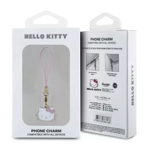 Hello Kitty Charm Kitty Head rózsaszín