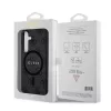 Guess PU Leather 4G Colored Ring MagSafe tok Samsung Galaxy S24 készülékhez fekete