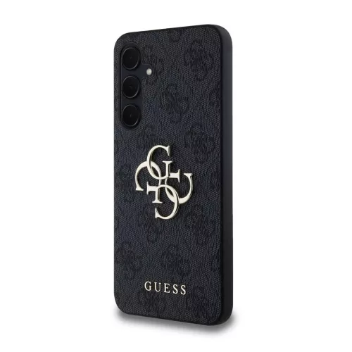 Guess PU 4G Metal Logo tok Samsung Galaxy A35 5G készülékhez szürke