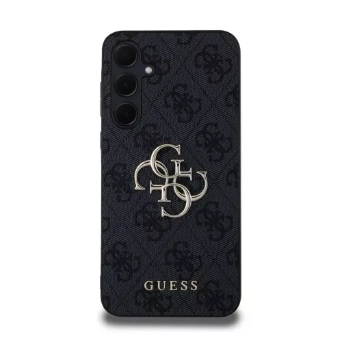 Guess PU 4G Metal Logo tok Samsung Galaxy A35 5G készülékhez szürke