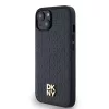DKNY PU Leather Repeat Pattern Stack Logo MagSafe tok iPhone 14 készülékhez fekete