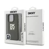 DKNY PU Leather Stack Logo csuklópántos tok iPhone 16 Pro Max készülékhez zöld