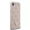 Guess PU 4G Strass Triangle Metal Logo tok iPhone 16e/17e készülékhez rózsaszín