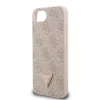 Guess PU 4G Strass Triangle Metal Logo tok iPhone 16e/17e készülékhez rózsaszín