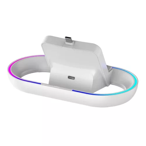 iPega P5P02 töltőállomás RGB-vel, Playstation Portal Remote Player készülékhez fehér