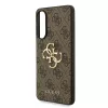 Guess PU 4G Metal Logo tok Samsung Galaxy S25 Edge készülékhez barna