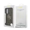 Guess PU 4G Metal Logo tok Samsung Galaxy S25 Edge készülékhez barna