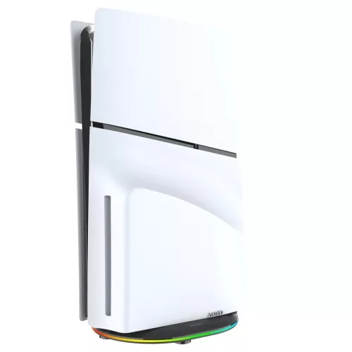 iPega P5S035SAH állvány (2xUSB-A, RGB-vel) PS5 Slim/PS5 Pro készülékhez fekete (Damage Package)