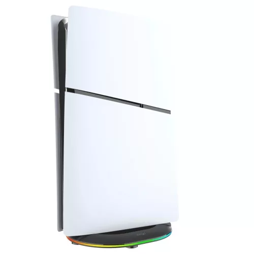 iPega P5S035SAH állvány (2xUSB-A, RGB-vel) PS5 Slim/PS5 Pro készülékhez fekete (Damage Package)