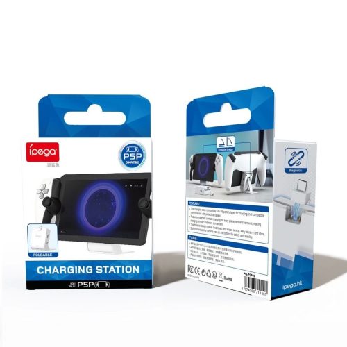 iPega P5P19 Összecsukható töltőállvány a Playstation Portal Remote Player készülékhez fehér
