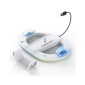   iPega P5S045 függőleges töltőállvány RGB világítással PS5 Slim/PS5 Pro készülékhez fehér (Damage Package)