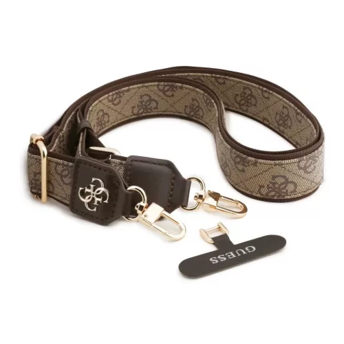 Guess Keresztpánt PU 4G Metal Logo Barna