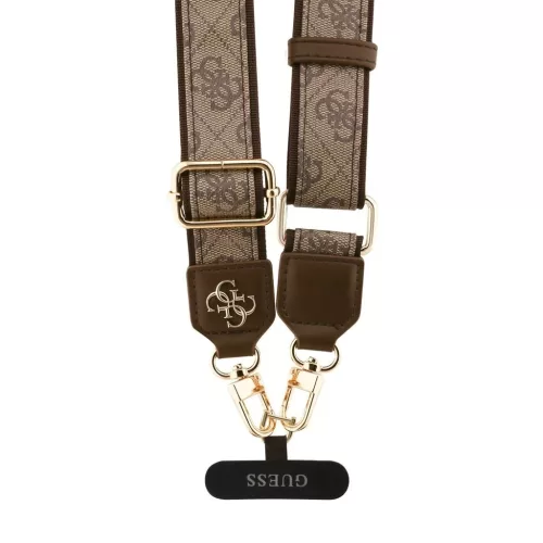 Guess Keresztpánt PU 4G Metal Logo Barna