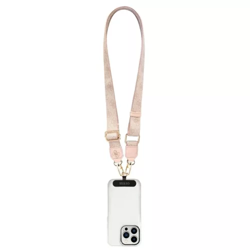 Guess válltáska pánt PU 4G Metal Logo rózsaszín