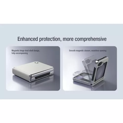 Nillkin CamShield Flip Case Samsung Galaxy Z Flip 6/7 FE készülékhez fehér