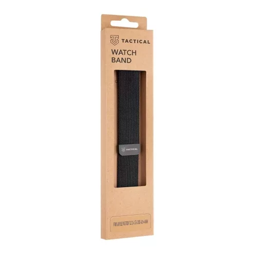 Tactical 351 Loop mágneses rozsdamentes acél szíj Apple Watch 1/2/3/4/5/6/7/8/9/10/SE készülékhez 42/44/45/46mm fekete