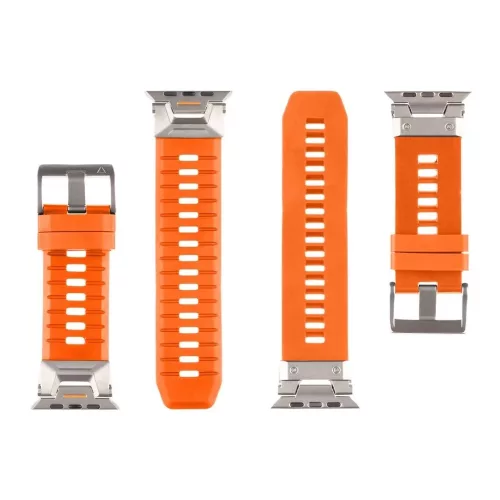 Tactical tartós óraszíj Apple Watch Ultra készülékhez narancs