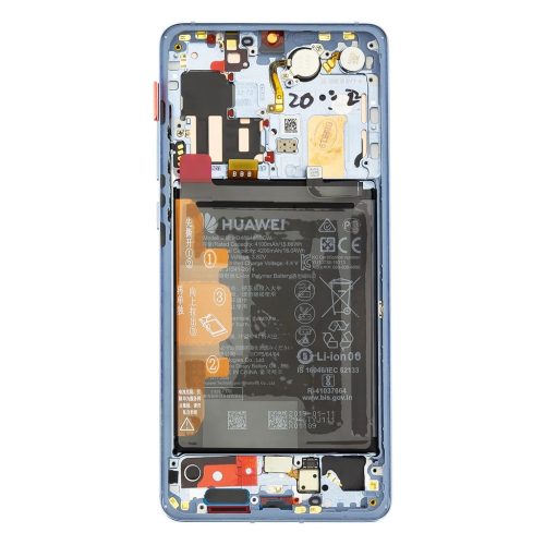 LCD kijelző + Érintő egység + Elülső tok Huawei P30 PRO készülékhez Breathing Crystal (Service Pack)