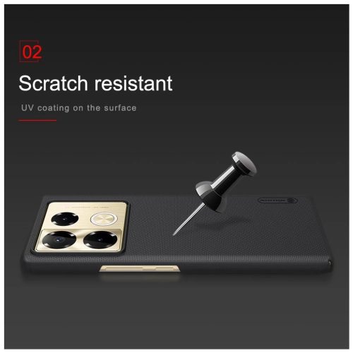 Nillkin Super Frosted hátlaptok for Infinix Note 40 Pro+ 5G készülékhez fekete