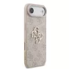 Guess PU 4G Metal Logo Strap tok iPhone 17 Air készülékhez rózsaszín
