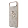 Guess PU 4G Metal Logo Strap tok iPhone 17 Air készülékhez rózsaszín