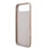 Guess PU 4G Metal Logo Strap tok iPhone 17 Air készülékhez rózsaszín