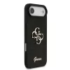 Guess PU Fixed Glitter 4G Metal Logo tok iPhone 17 Air készülékhez fekete