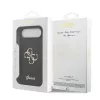 Guess PU Fixed Glitter 4G Metal Logo tok iPhone 17 Air készülékhez fekete