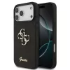 Guess PU Fixed Glitter 4G Metal Logo tok iPhone 17 Pro Max készülékhez fekete