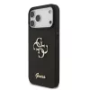 Guess PU Fixed Glitter 4G Metal Logo tok iPhone 17 Pro Max készülékhez fekete
