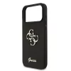 Guess PU Fixed Glitter 4G Metal Logo tok iPhone 17 Pro Max készülékhez fekete