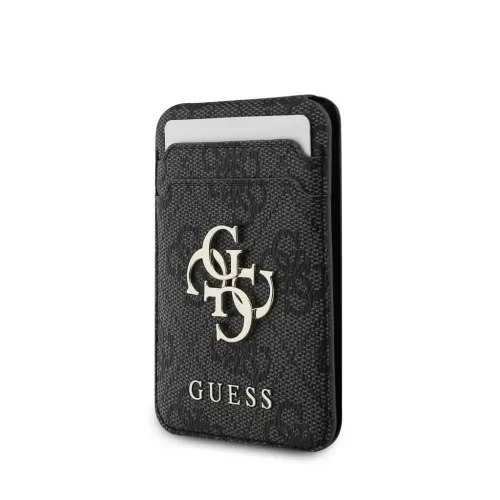 Guess 4G Metal Logo MagSafe Cardslot állvány fekete