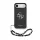 Guess PU 4G Metal Logo Strap hátsó tok iPhone 17 Air készülékhez fekete