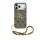 Guess PU 4G Metal Logo Strap hátsó tok iPhone 17 Pro Max készülékhez barna
