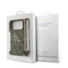 Guess PU 4G Metal Logo Strap hátsó tok iPhone 17 Pro Max készülékhez barna