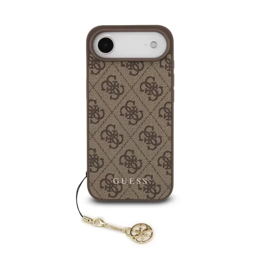 Guess 4G Charm hátsó tok iPhone 17 készülékhez Air Tone on Tone barna