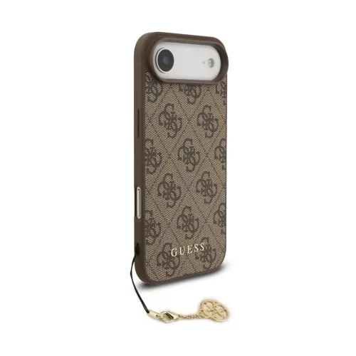 Guess 4G Charm hátsó tok iPhone 17 készülékhez Air Tone on Tone barna