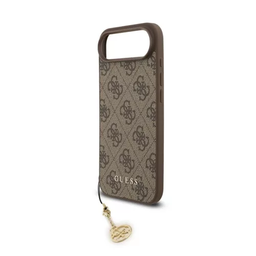 Guess 4G Charm hátsó tok iPhone 17 készülékhez Air Tone on Tone barna