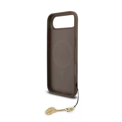 Guess 4G Charm hátsó tok iPhone 17 készülékhez Air Tone on Tone barna