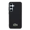 Lacoste Iconic Petit Pique Woven Logo MagSafe hátsó tok Samsung Galaxy S25 készülékhez fekete