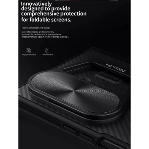 Nillkin CamShield Prop Magnetic Pen Slot hátsó tok Samsung Galaxy Z Fold 7 készülékhez fekete