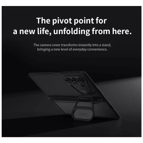 Nillkin CamShield Prop Magnetic Pen Slot hátsó tok Samsung Galaxy Z Fold 7 készülékhez fekete
