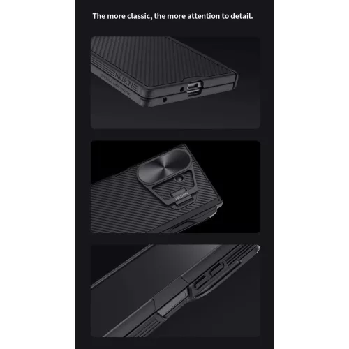 Nillkin CamShield Prop Magnetic Pen Slot hátsó tok Samsung Galaxy Z Fold 7 készülékhez fekete
