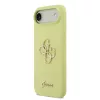 Guess Liquid Silicone 4G Metal Logo tok iPhone 17 Air készülékhez sárga