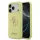 Guess Liquid Silicone 4G Metal Logo tok iPhone 17 Pro készülékhez sárga