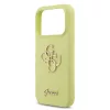 Guess Liquid Silicone 4G Metal Logo tok iPhone 17 Pro készülékhez sárga