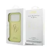 Guess Liquid Silicone 4G Metal Logo tok iPhone 17 Pro készülékhez sárga